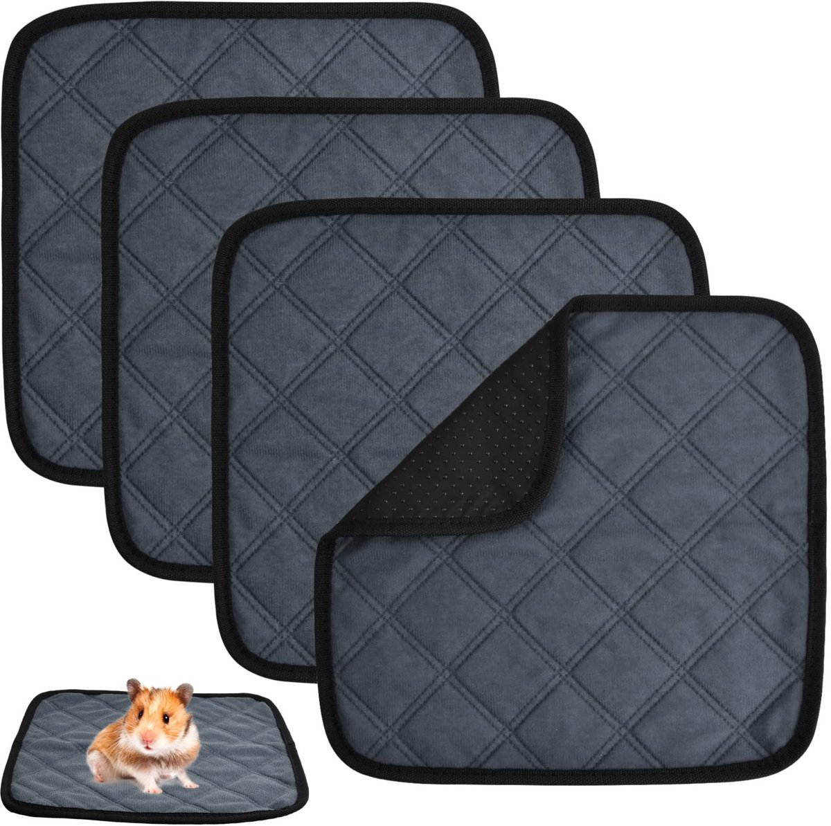 Solidchoice - Set van 4 Wasbare Cavia Cage Liners 30x30cm
