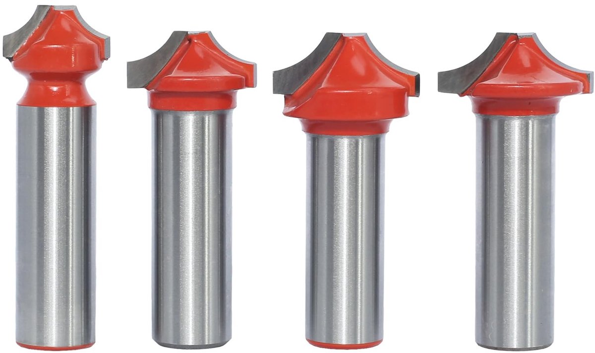 Solidchoice - Router Cutter Set met 4 Stukken voor Houtbewerking