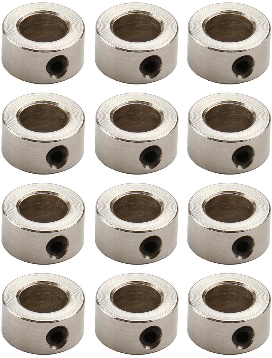 Solidchoice - Set van 12 Stalen Bevestigingsringen voor CNC en 3D Printers