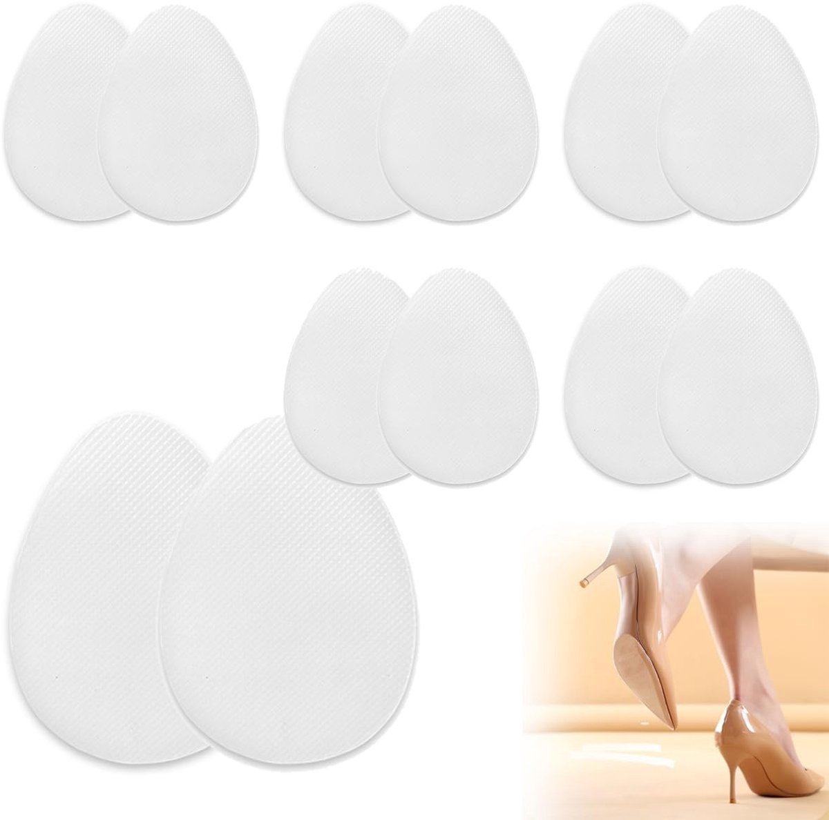 Solidchoice - 12 Stuks Antislip Zolen Stickers voor Schoenen
