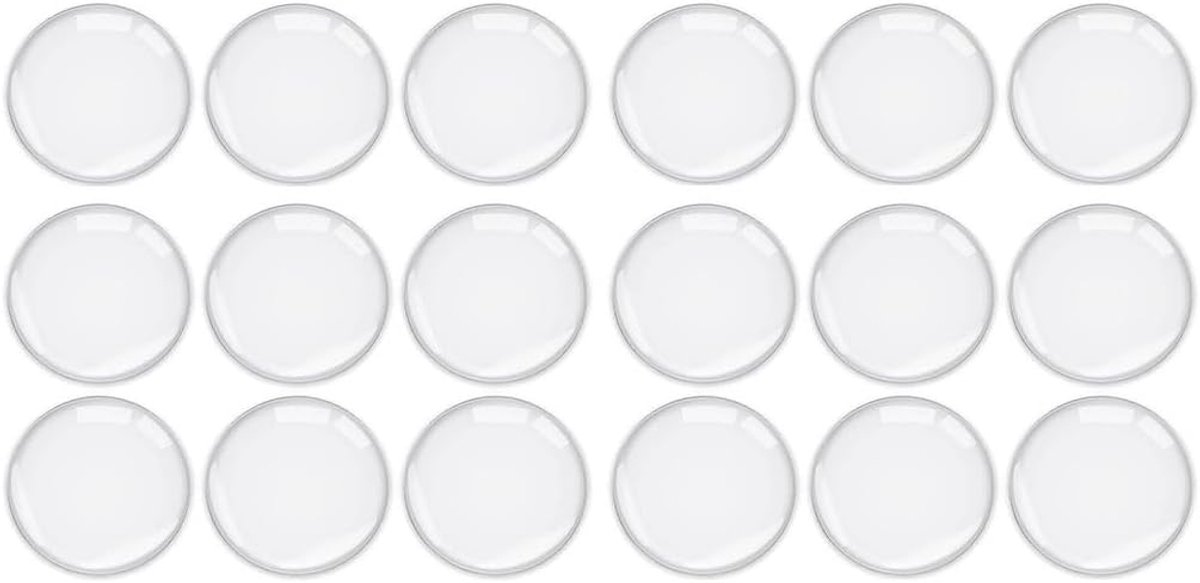 Deurstopper rond 40 x 8 mm - transparant - zelfklevend - optimale wandbescherming - ShopVlot