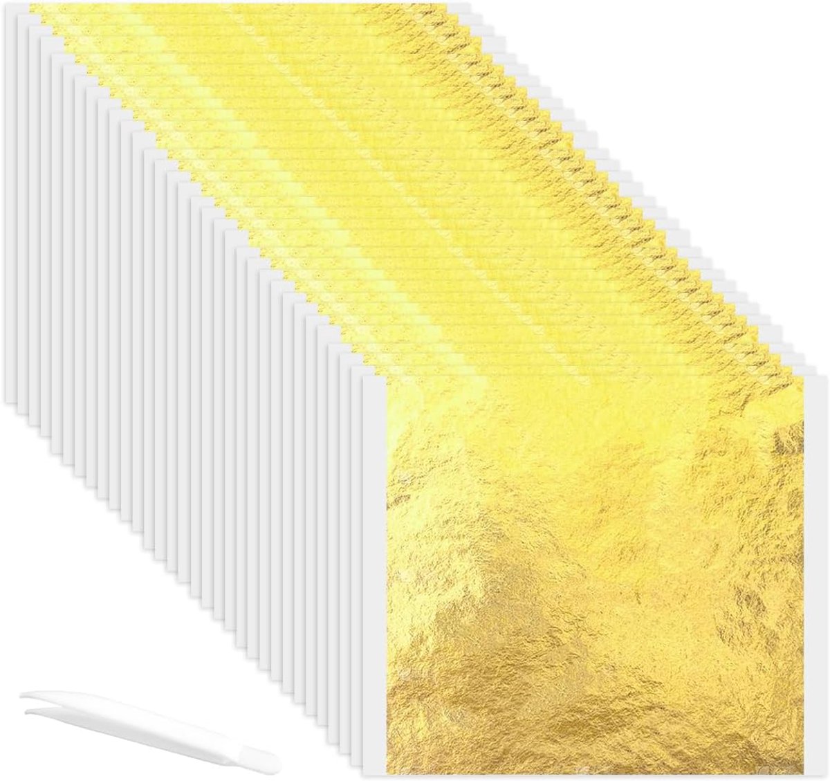 Imitatie goudblad 200 stuks - 13 x 13,5 cm - goudblad papier - ideaal voor DIY projecten - ShopVlot