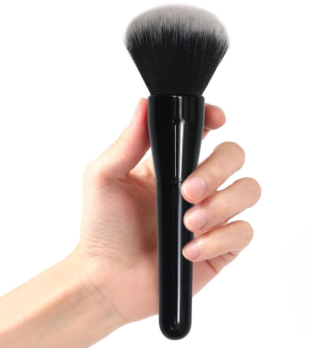 Grote Poederkwast voor Foundation, Professionele Make-upkwast voor Vloeibare en Crèmeproducten, Perfecte Blending en Polijsten