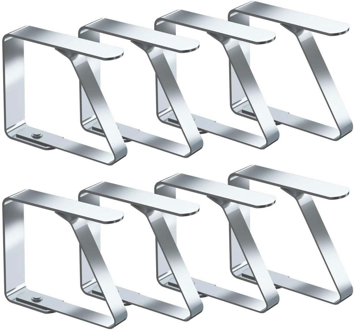 Solidchoice - Set van 10 RVS Tafelklemmers voor Buiten