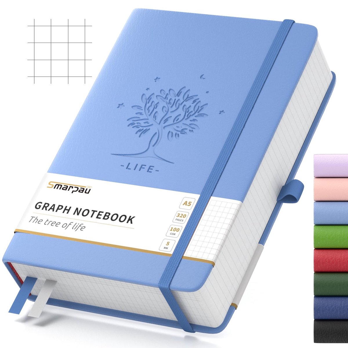Solidchoice - A5 Hardcover Notitieboek met 320 Pagina's en 100 g/m² Papier