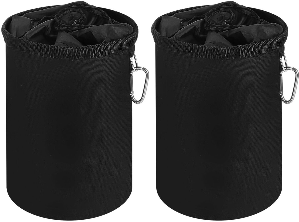 Solidchoice - 2 Stuks Wasnijkpier Tassen - Waterdicht Oxford Stof met Haken