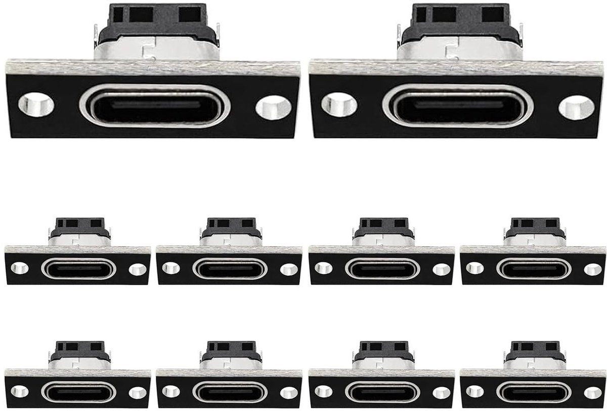 Solidchoice - Set van 10 USB 3.1 Type C Connector voor DIY Toepassingen