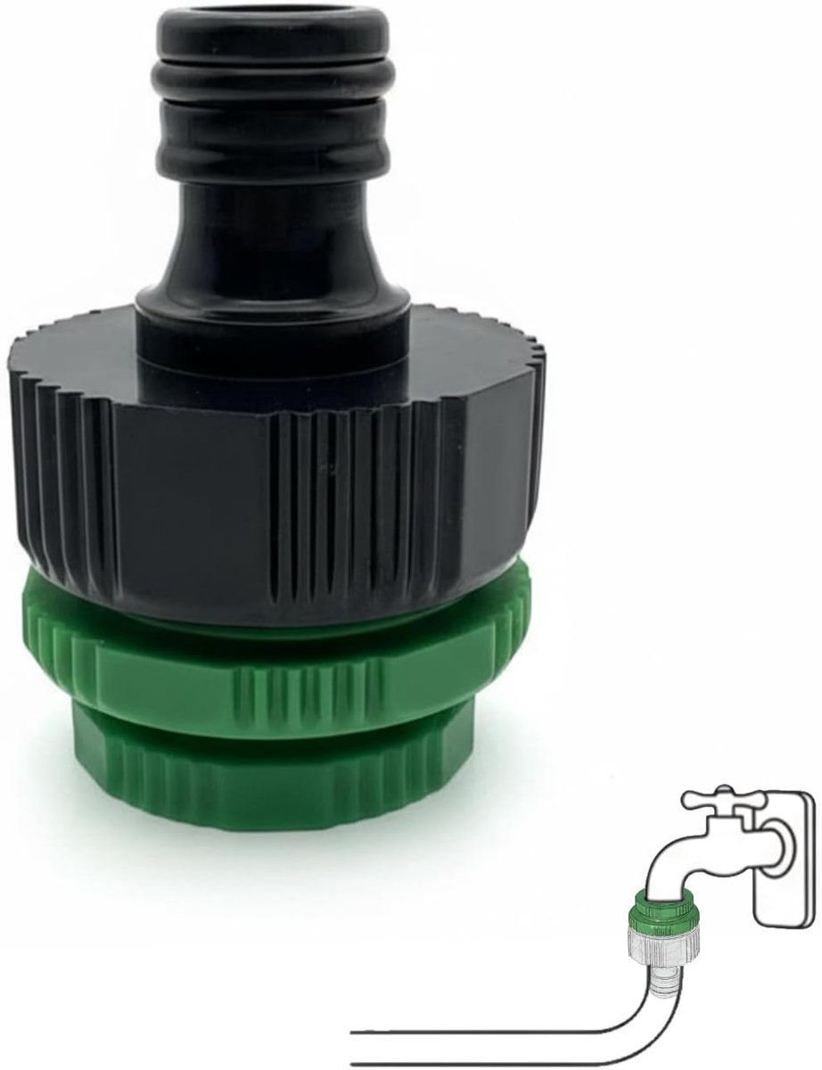 Faucet Adapter Garden Coupling Water Pipe Connector - 1/2 inch, 3/4 inch, 1 inch, Inner Diameter 21.05/25.67/30.4mm - ShopVlot