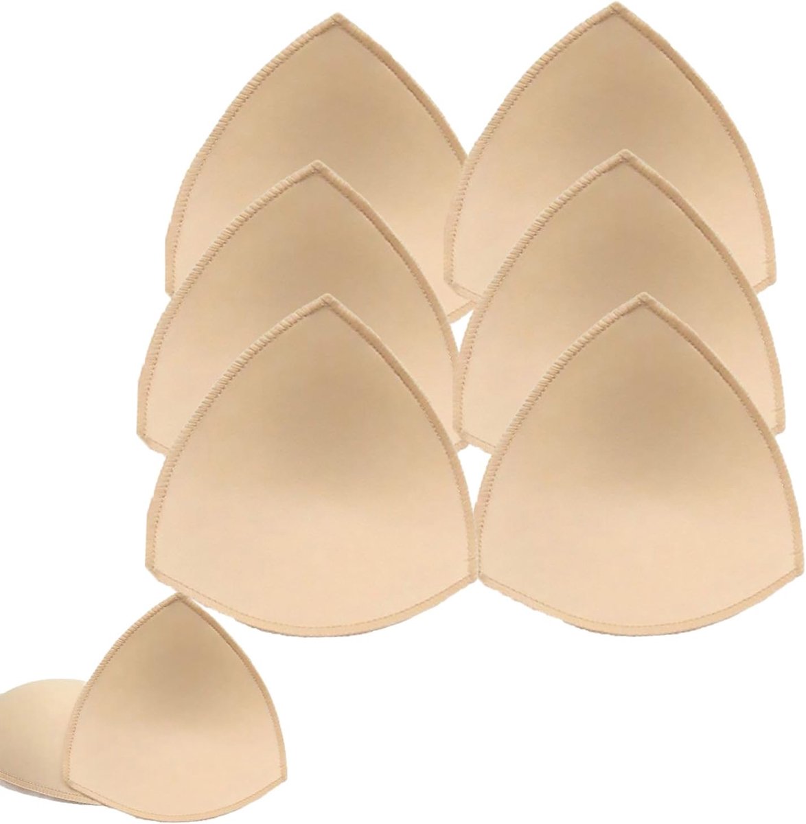 BH-pads inzetstukken, 6 stuks BH-inzetstukken pads voor vrouwen verwijderbare push-up bh's cups voor sportbekers - ShopVlot