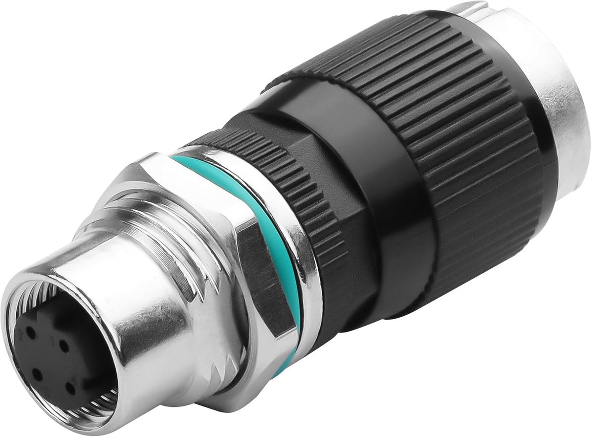 CERRXIAN RJ45 naar M12 4-pins adapter, M12 4-pins vrouwelijk naar RJ45 Ethernet-connector, IP68 waterdicht, voor - ShopVlot