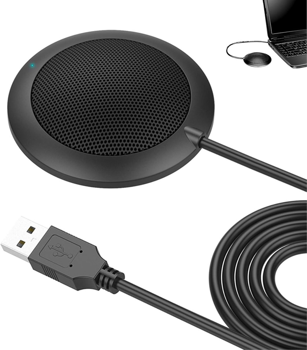 Stereo Omnidirectionele condensatormicrofoon Microfoon USB-connector voor desktopcomputers voor vergaderingen en - ShopVlot