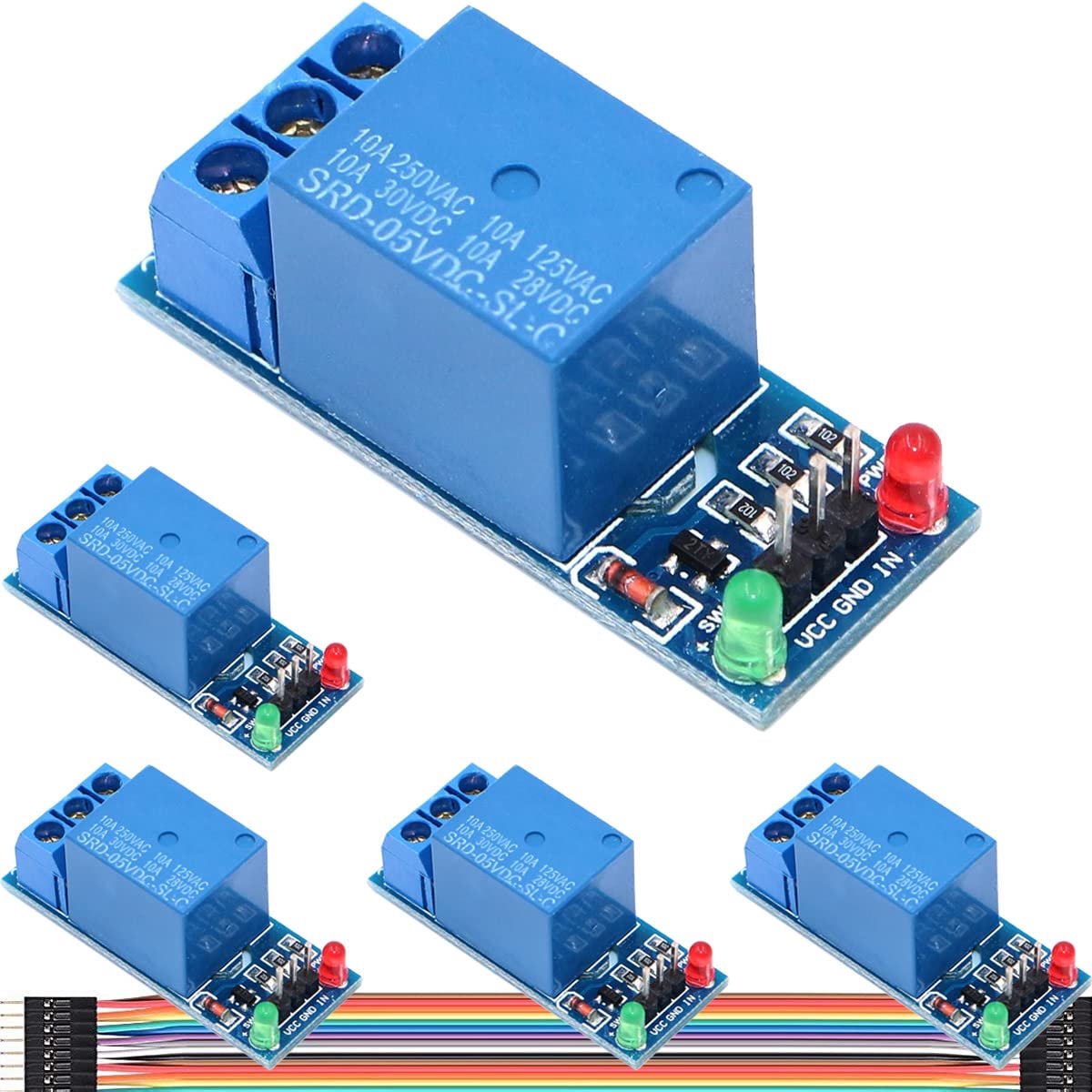 1 Channel Relay Expansion Module, 5V Low Level Trigger Relay Shield Module Expansion Plate with Optical Coupling - ShopVlot