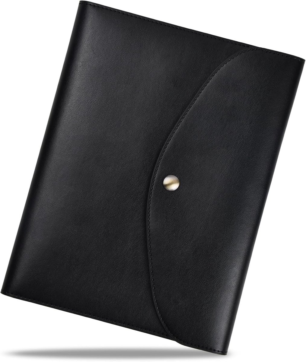 A5 book cover made of vegan leather (PU), book bag with notebook, refillable DIN A5 calendar/books/travel diary, book - ShopVlot