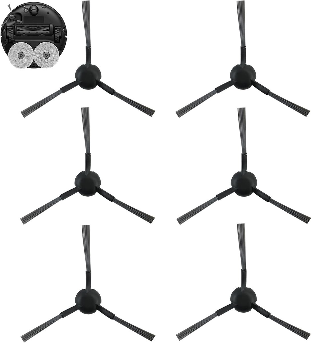 Soft Silicone Side Brushes for Dreame X30 Ultra Vacuum Cleaner - ShopVlot