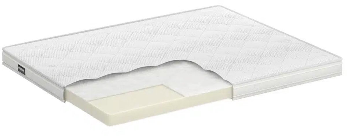 Mörgenn Luxe Splittopper Traagschuim Stockholm - Tencel tijk - Hotelkwaliteit - 10cm - Met Split - 200x220 cm