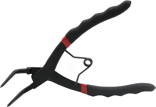 190mm Spring Ring Vocals, Security Ring Pliers, Long Point Pliers, 90 Degree Curved, Seegering Pliers, Internal Master - ShopVlot — afbeelding 5