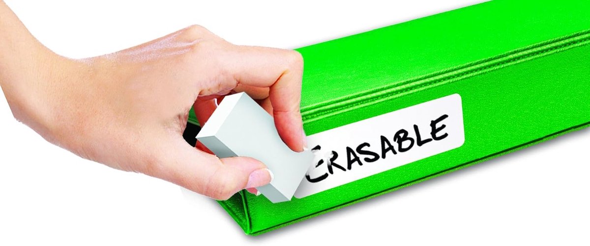 Jokari Label Once Erasable Binder Labels Refill Pack, 20-Count - ShopVlot