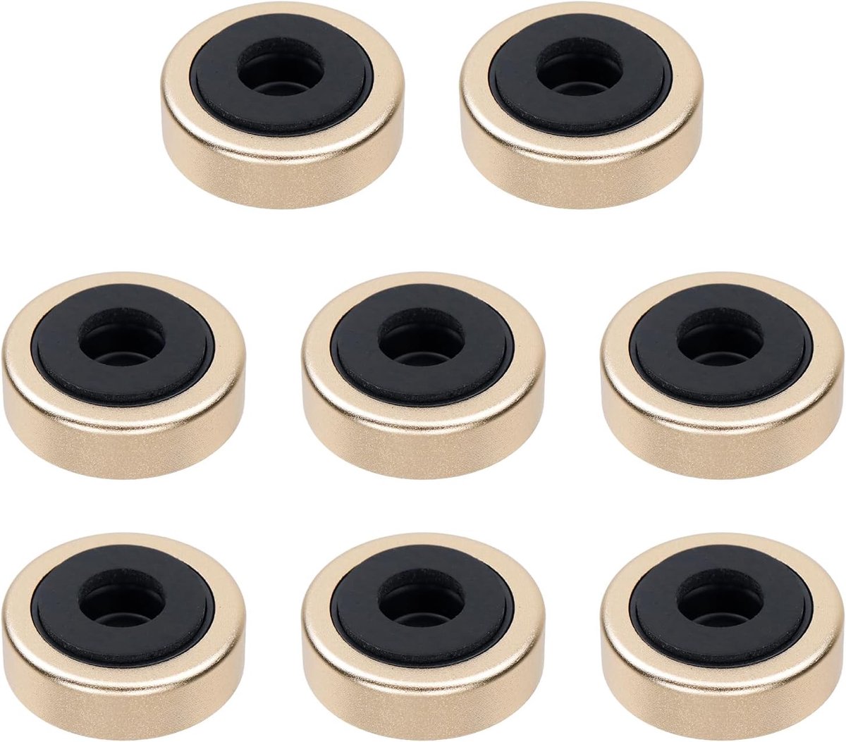 8pcs Silicone Cutting Board Feet with Screws 1 3/16"D x 3/7"H Shock Absorbing Foot Pads Golden Bumper Feet for Speaker - ShopVlot