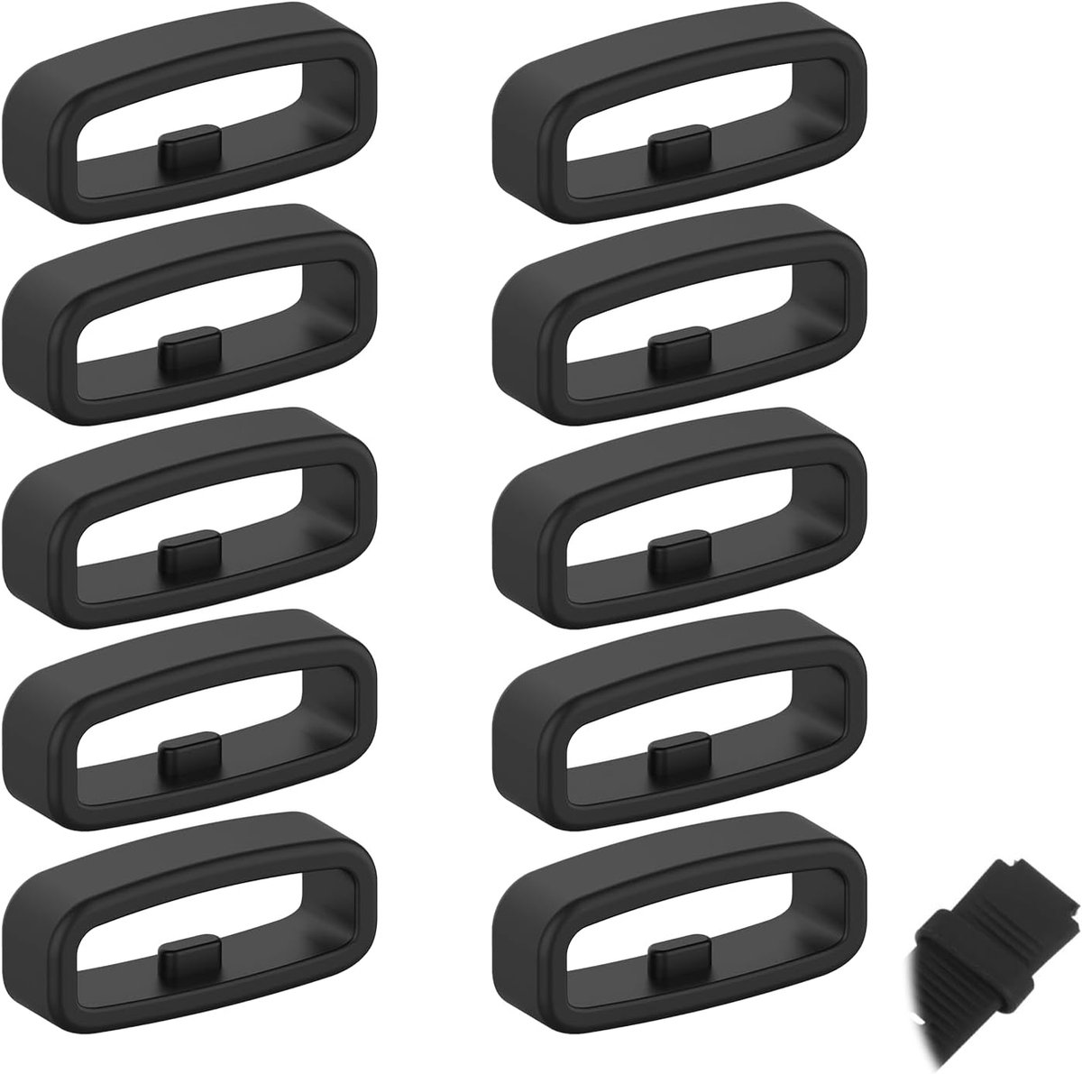 Watchband lussen 20mm - siliconen vervangringen - bevestigingsringen - veilig houden van horlogeband - ShopVlot