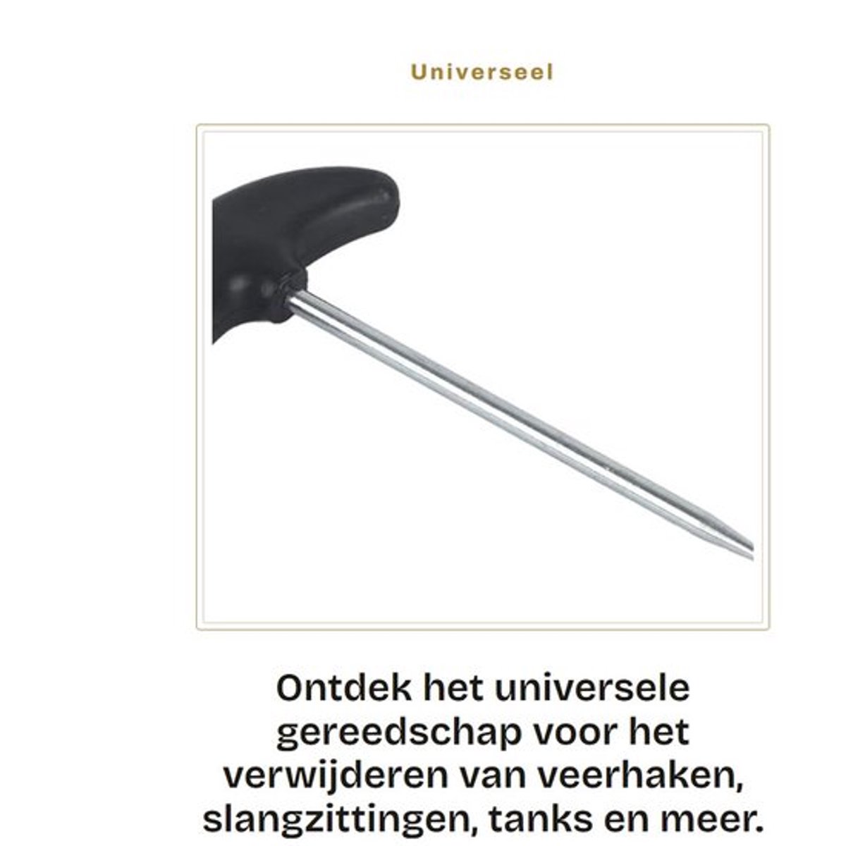 Gereedschapset Premium Constructie - Verwijderen/Installeren Buisveren - Remveren - Tankhouders - Eenvoudige Toegang - Gelegeerd Staal - Veerhaak
