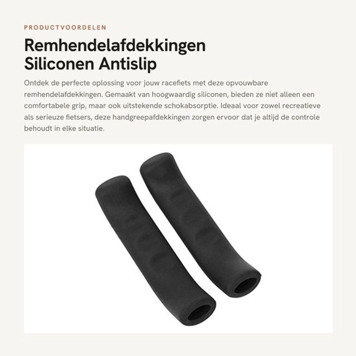 Remhendelafdekkingen 1 Paar - Opvouwbare Siliconen - Antislip - Schokabsorberend - Handgreepafdekking - Voor Racefiets - Handgreep