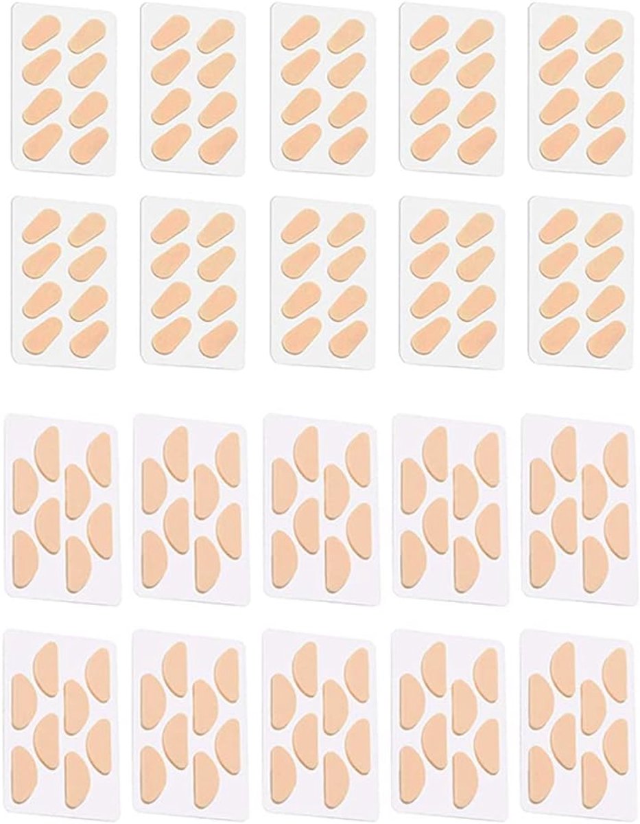 Nose Pads 80 Paar - Zelfklevend - Antislip - Vermindert neuskleur - ShopVlot
