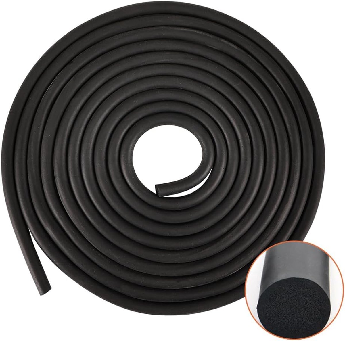 Joint seal cord 6 mm x 5 m - EPDM - weerbestendig - ideaal voor ramen en deuren - ShopVlot