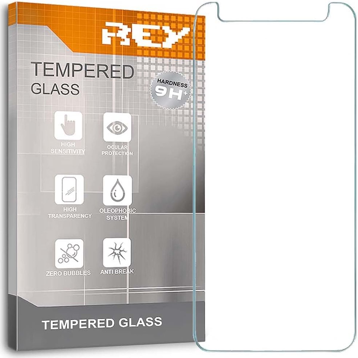 Screen protector film 5.5 inch - gehard glas - 9H hardheid - optimale bescherming - ShopVlot