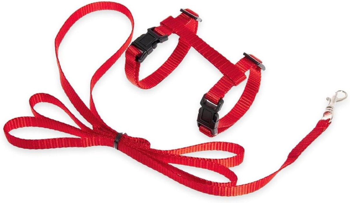 Katentuig met Lijn - Verstelbaar - Rood - Samen naar buiten avontuur! - ShopVlot