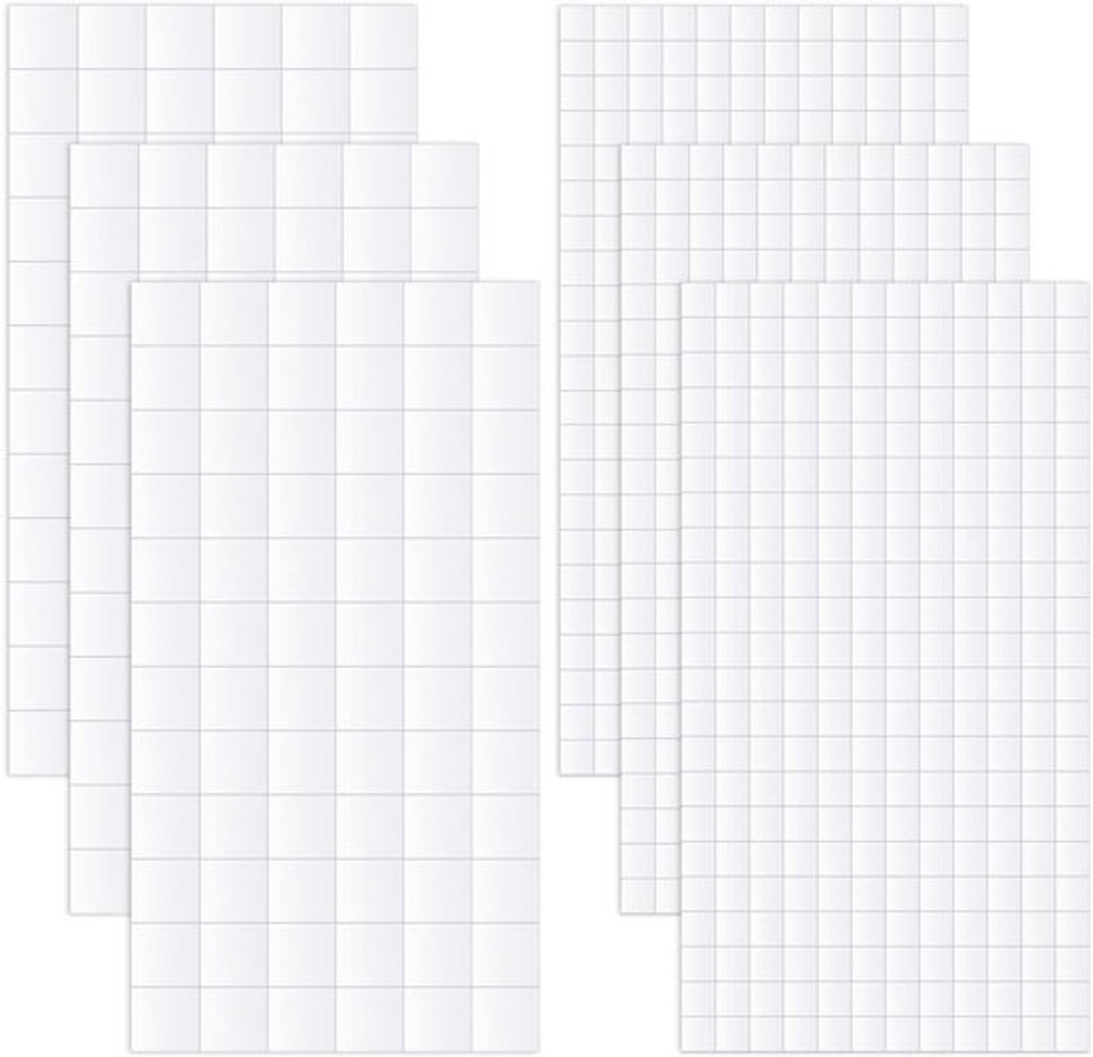 Plakpunten 984 Stuks - Dubbelzijdige Plakpads - Kleine/Large Vierkante Plakpunten - Foam Plakband - DIY Creatief - 14.5x7.5 cm
