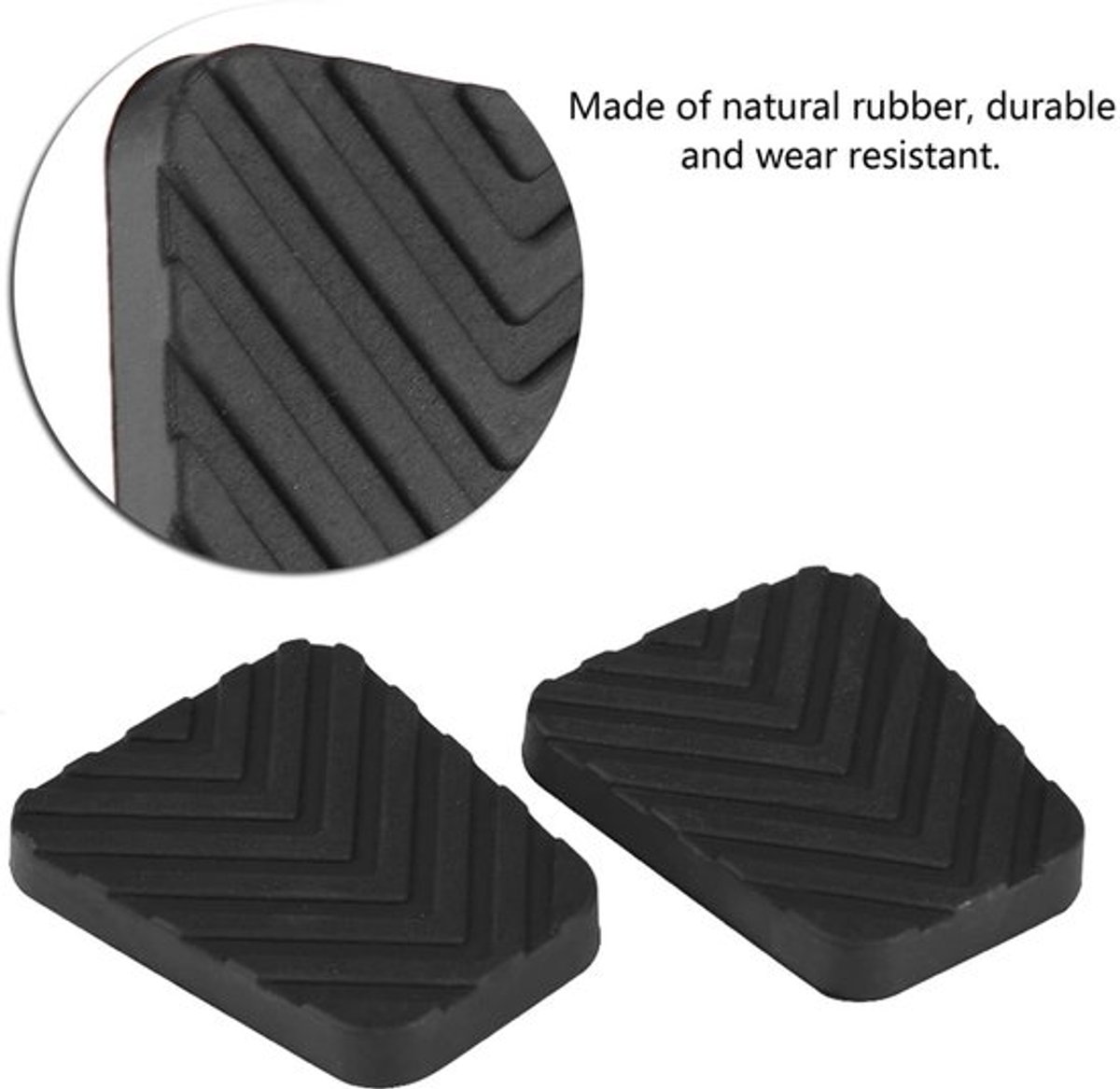 Koppeling Pedaal Rubber Cover - Hoogwaardige Rubber - Vervanging voor Accent/Elantra/Tiburon/Getz - Schokbestendig - Duurzaam - Afmetingen 6.5x5.5cm - Pedalrubber