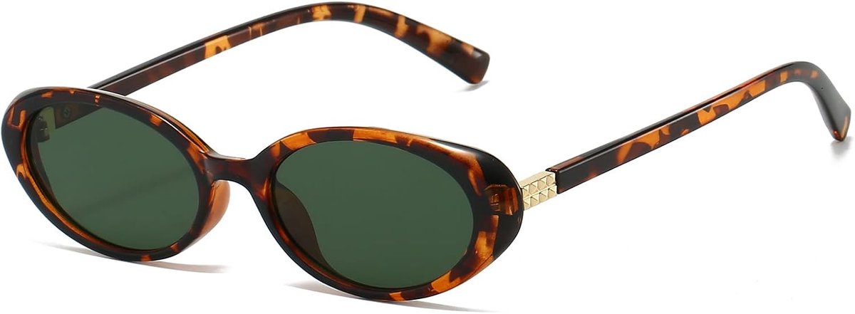 Retro ovalen zonnebril voor vrouwen - 90s vintage cat eye - UV400 bescherming - stijlvol en trendy - ShopVlot