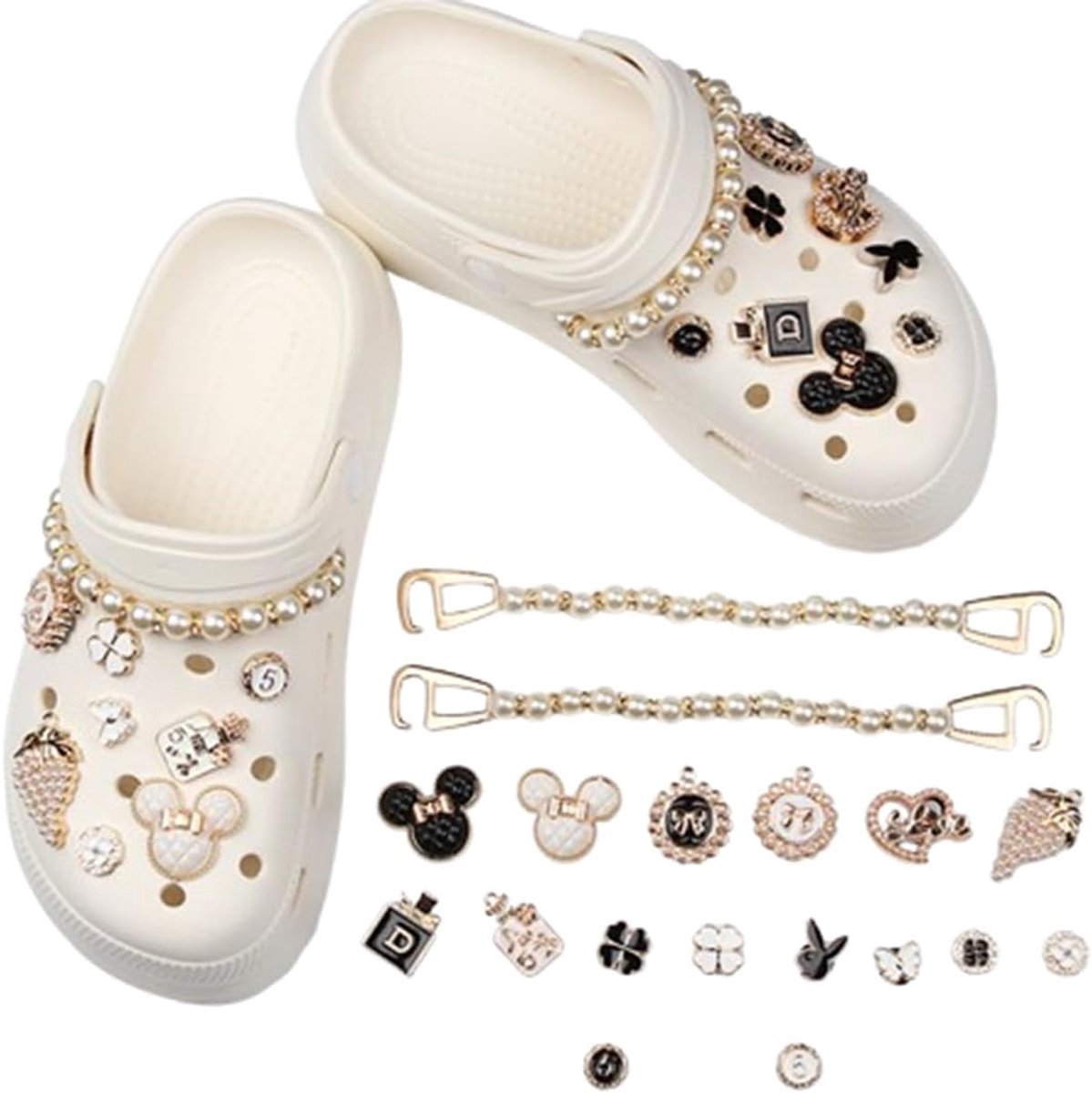 18pcs Rhinestone Shoe Accessories, DIY Shoe Decorations for Women, Clogs, Shoe Ornaments, DIY, Rhinestone Shoe Flower - ShopVlot
