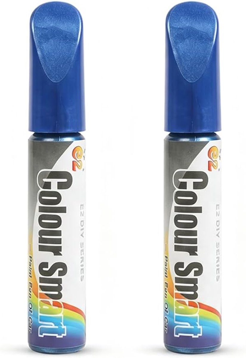 2 stuks lakstift voor carrosserie, blauw, voor het verwijderen van diepe krassen en autolak, snelle krasbescherming - ShopVlot