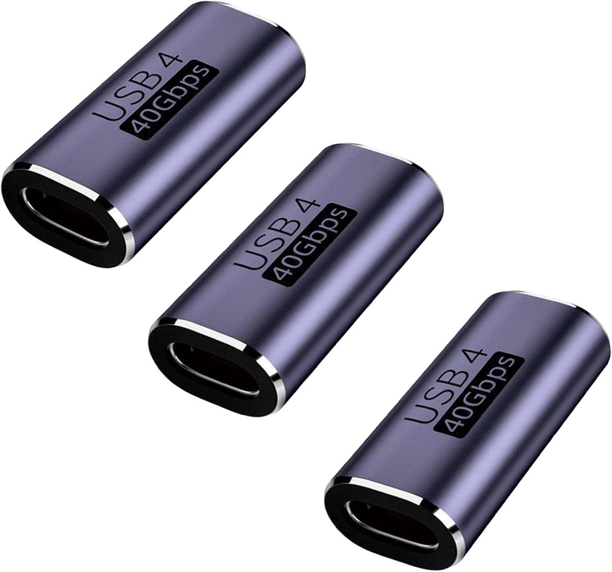 Pack of 2 USB-C USB4 Thunderbolt Couplers Compatible with Laptop, Tablet, Hub, Monitor, Docking Monitor, Adapter USB C - ShopVlot