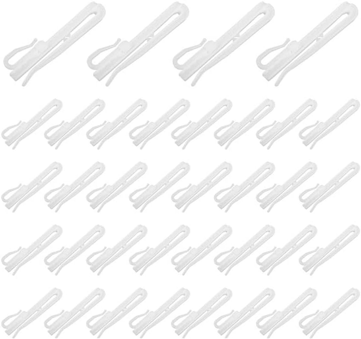 36pcs adjustable lifting curtain hooks, net curtain hooks - ShopVlot