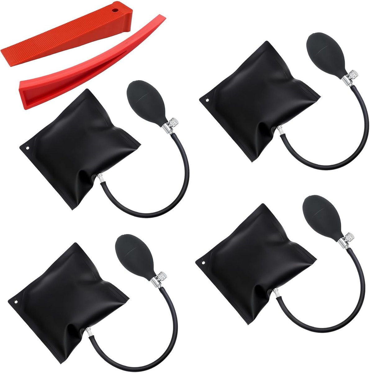Mounting Pads Pack of 4 Lift Pads with Air Cushion Function, Load Capacity up to 200 kg, Black Lifting Cushion for - ShopVlot