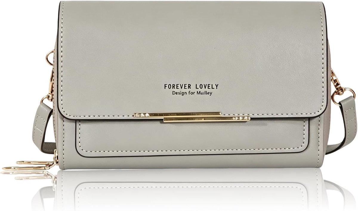 Schoudertas Dames - Leren Crossover Tas - Met Creditcard Slots - Ideaal voor Mobiel - ShopVlot