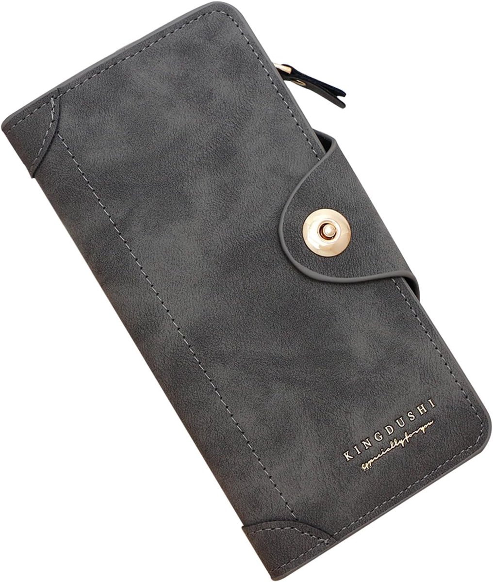 Portemonnee voor mannen en vrouwen - medium formaat - zacht synthetisch leer - elegant design met veel vakken - ShopVlot