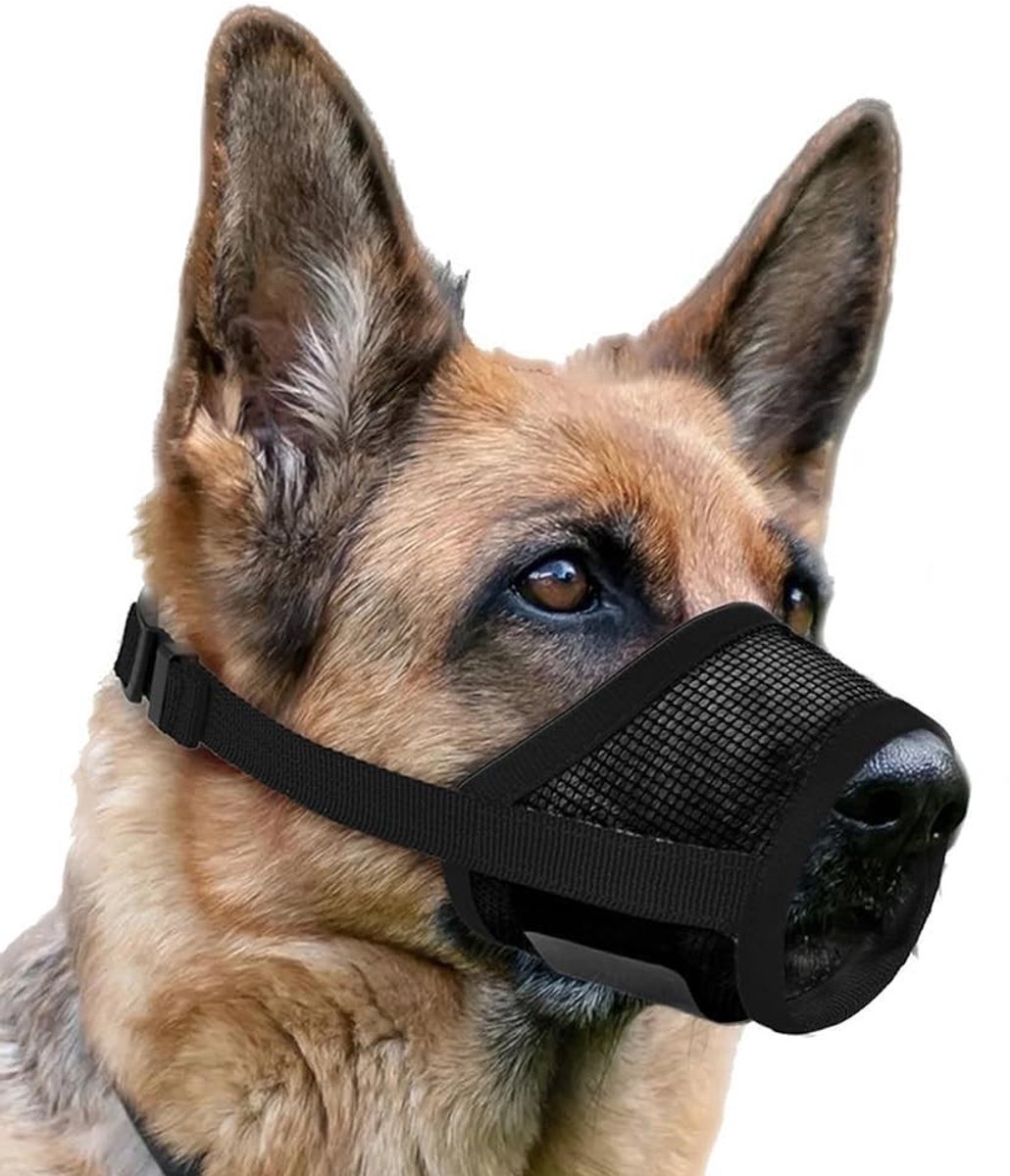 Solidchoice - Verstelbare Muilkorf voor Honden, Ademend Mesh