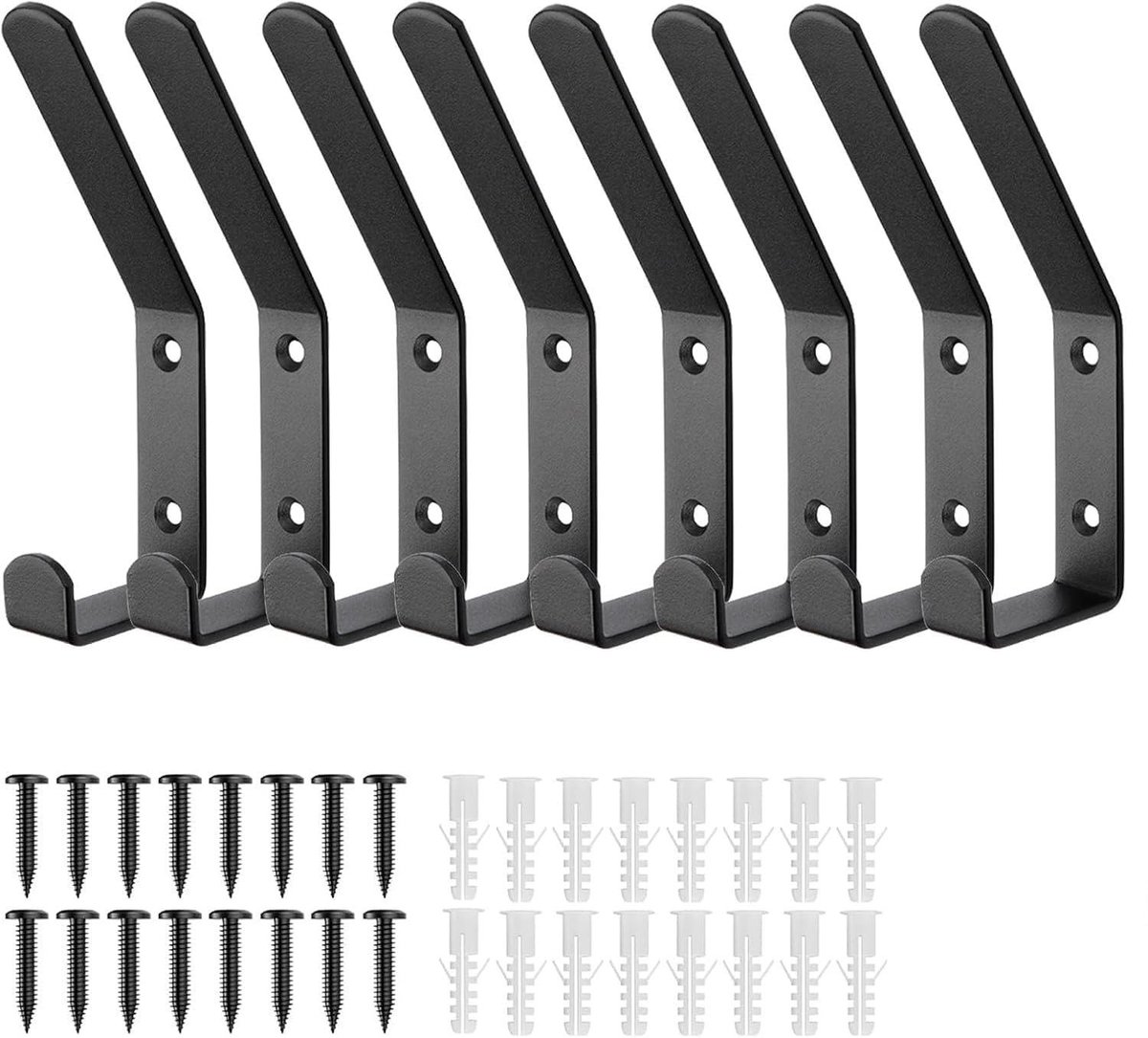 Solidchoice - Set van 8 Kledinghaken voor Akoestische Panelen met Schroeven