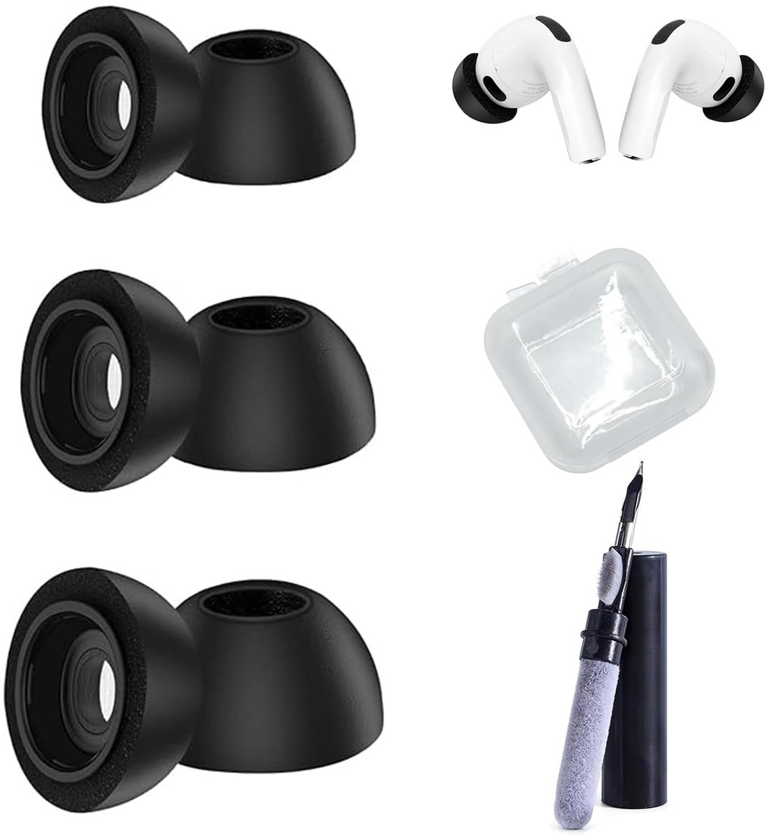 Solidchoice - 3 Paar Vervangende Oordopjes voor AirPods Pro 3