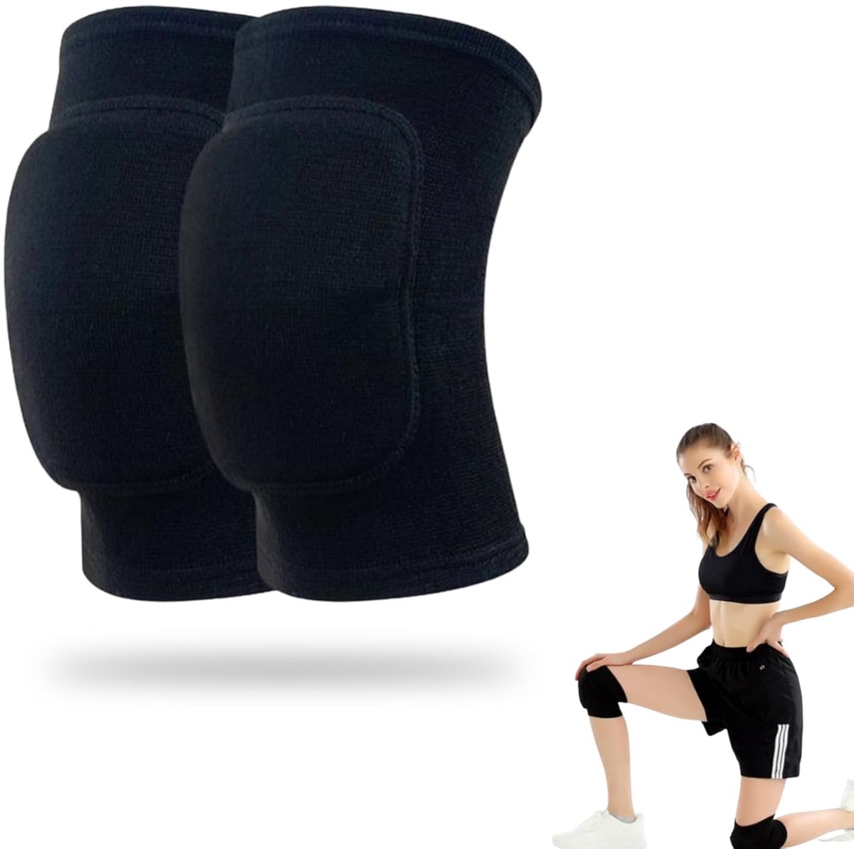 Volleybal kniebandage - elastisch - ademend - optimale ondersteuning - ShopVlot