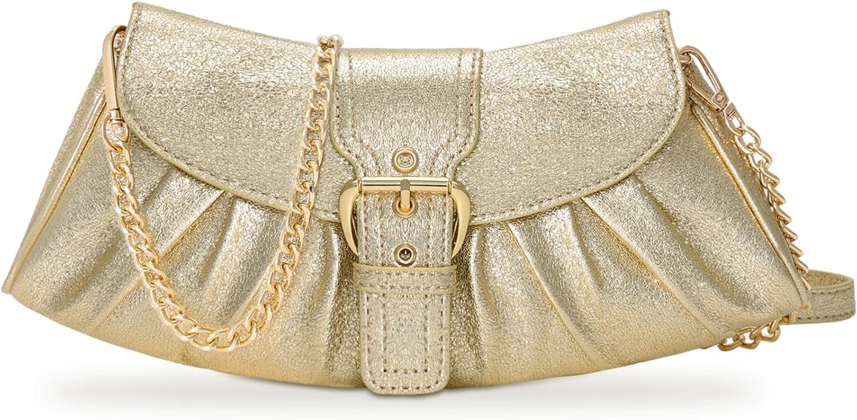 Clutch tas dames - PU leer - Elegante avondtas met afneembare schouderband - Perfect voor feesten - ShopVlot