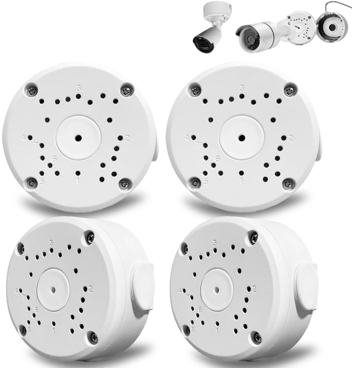 Solidchoice - Set van 4 Camera Aftakdozen voor Binnen en Buiten