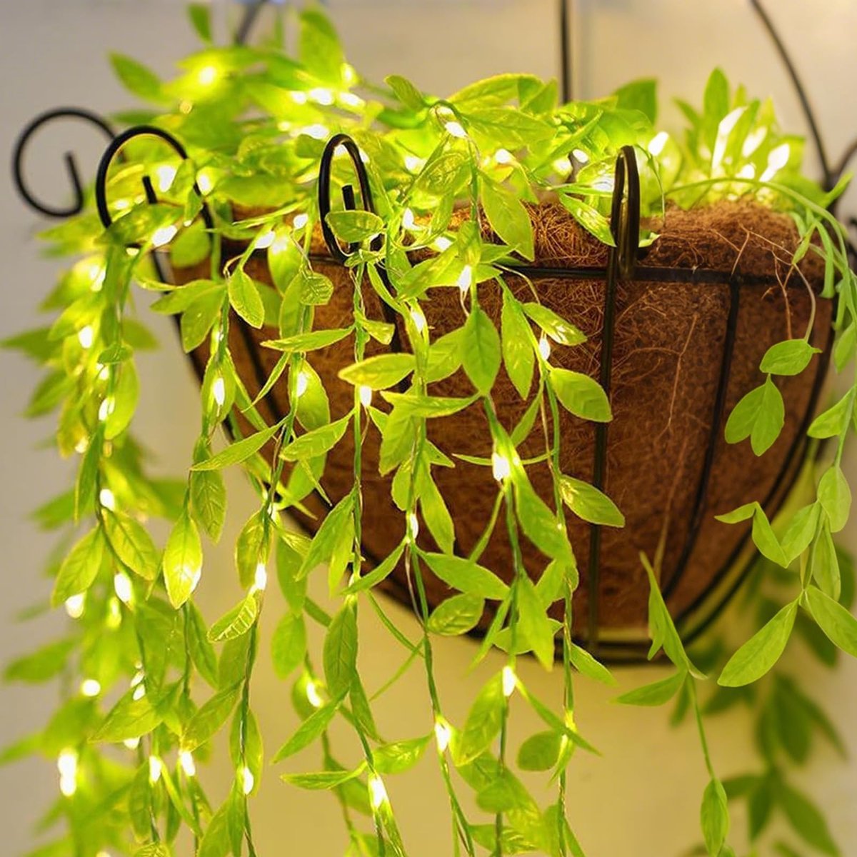 Solidchoice - LED Lichtketting met Timer en Bladvorm voor Sfeerverlichting