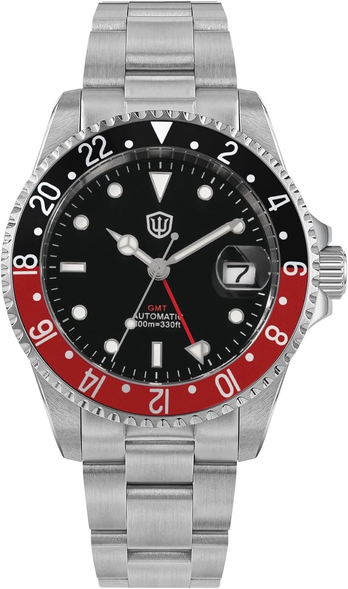 Duikhorloge 40 mm - Aluminium Bezel - Automatische GMT-functie - Perfect voor avontuurlijke duiken - ShopVlot