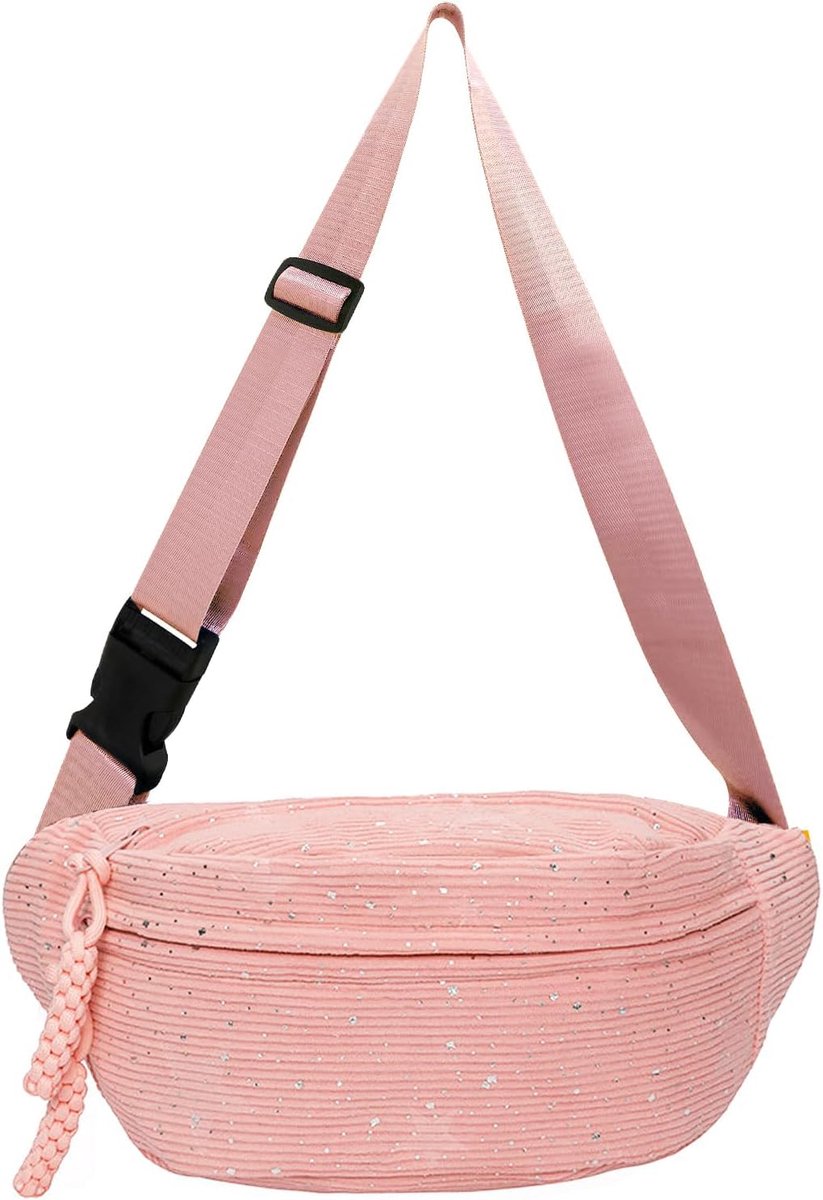Heuptas voor volwassenen - ribfluwelen materiaal - 3 ritsvakken - ideaal voor outdoor activiteiten - ShopVlot