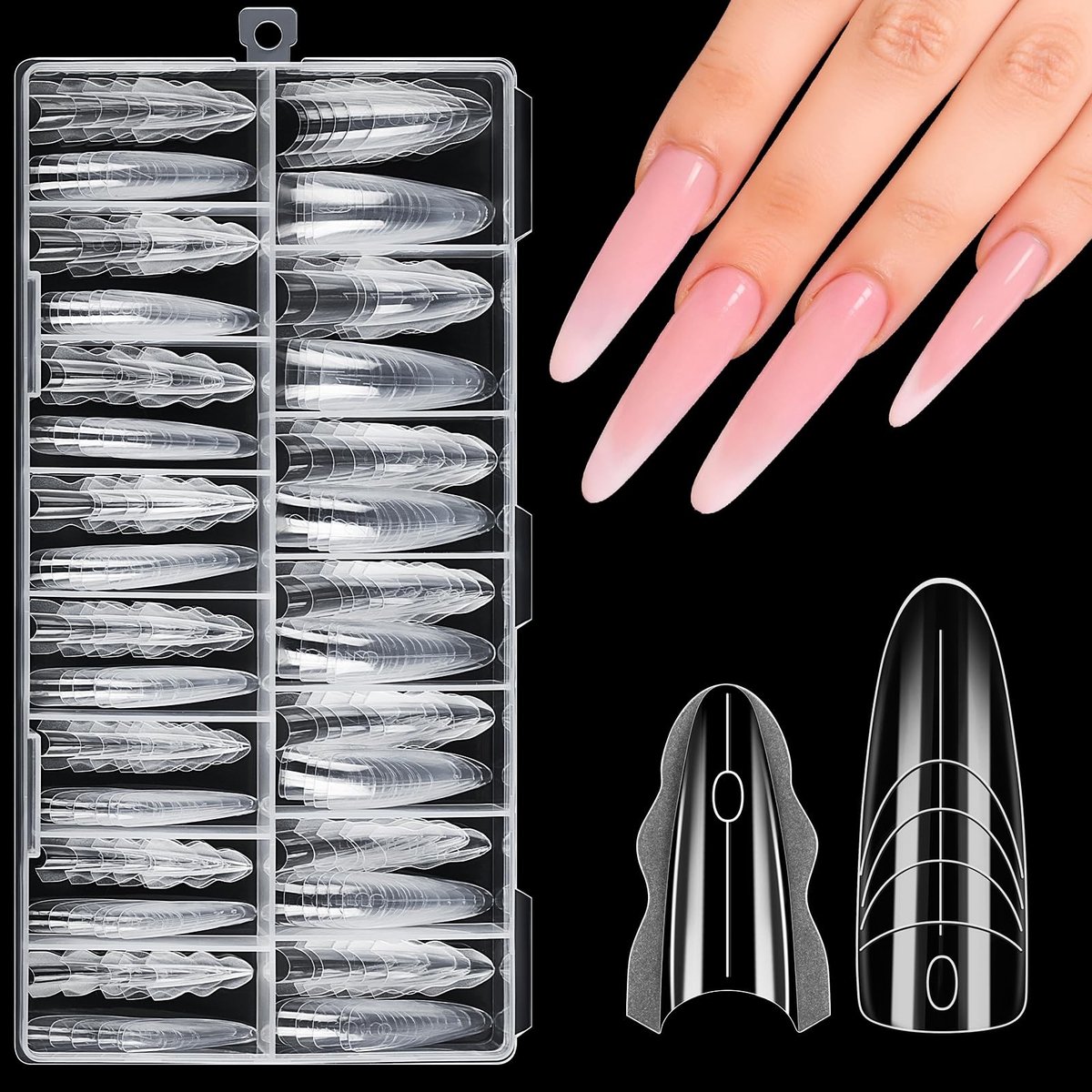 Solidchoice - 180-Piece Polygel Nagelset voor Beginners en Professionals