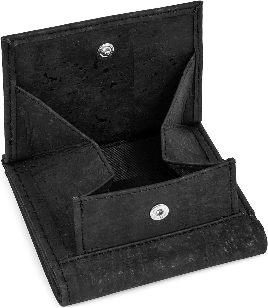 Cork wallet compact - vegan en duurzaam - RFID bescherming - ideaal voor mannen en vrouwen - ShopVlot